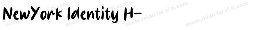 NewYork ldentity H字体转换